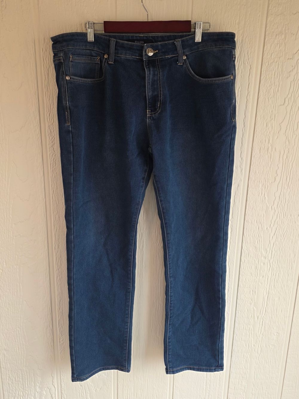 Slim Men's Ethanol Dark Blue Stretch Jeans, Size 38